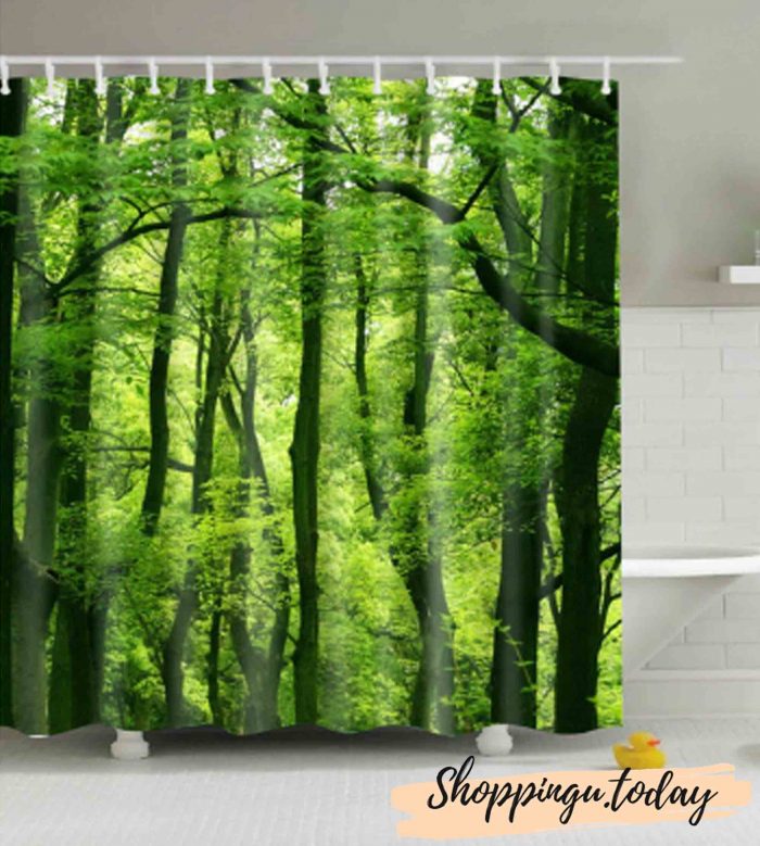 Green Plant beach Shower curtain BS101