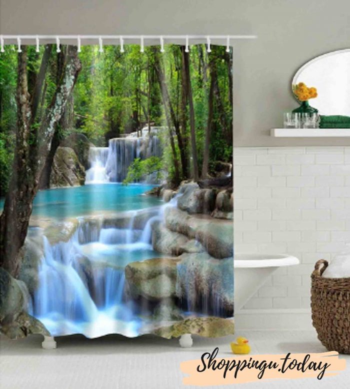 Green Plant beach Shower curtain BS102