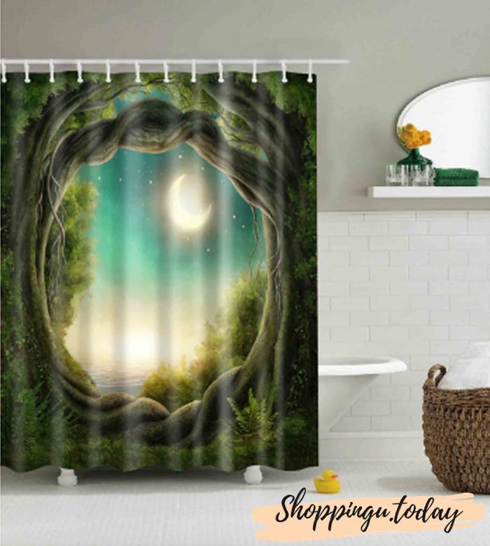 Green Plant beach Shower curtain BS104