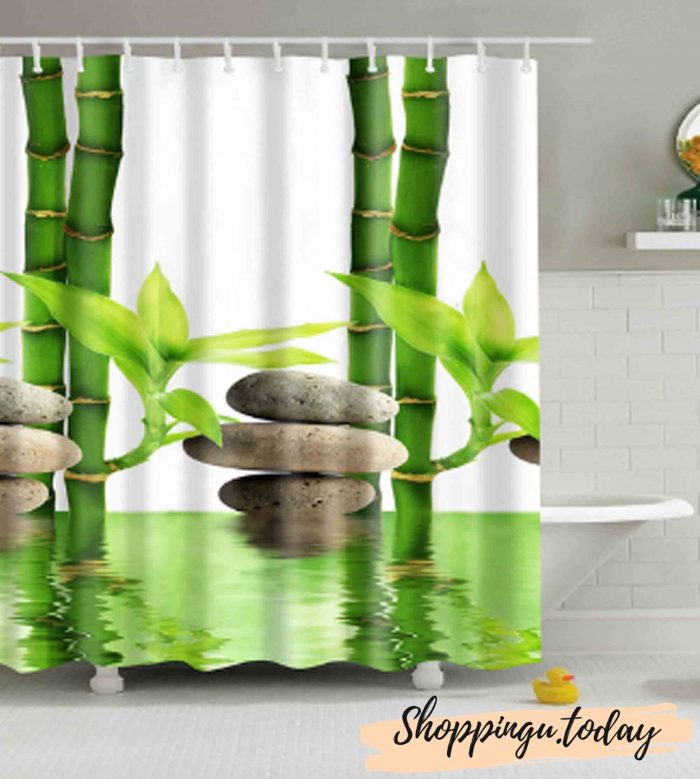 Green Plant beach Shower curtain BS108