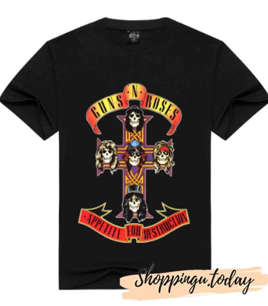 Gun n Roses Cross T-Shirt