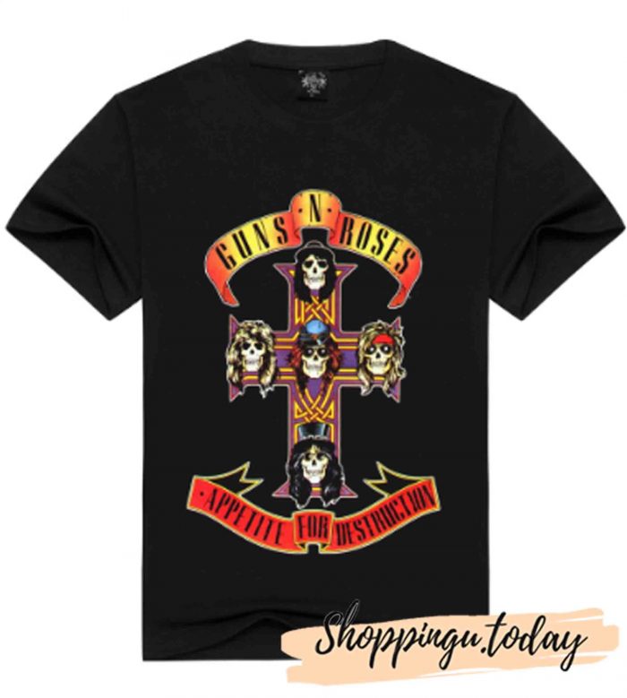 Gun n Roses Cross T-Shirt