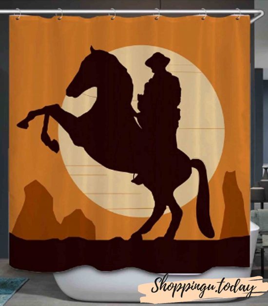 Horse on Bathroom Shower Curtain BS115