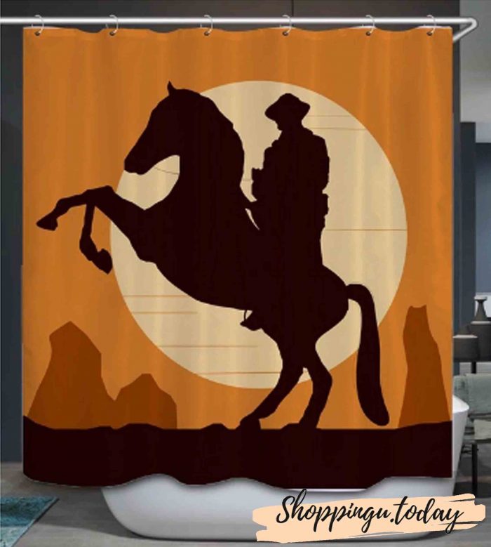 Horse on Bathroom Shower Curtain BS115