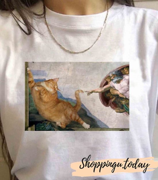 Michelangelo Cat Full Art T-Shirt