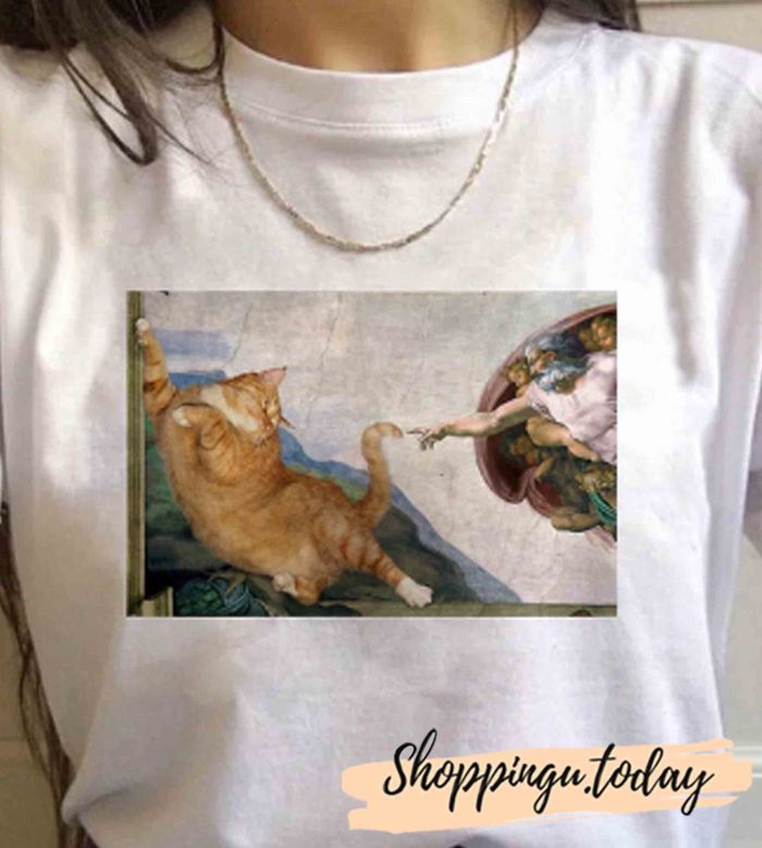 Michelangelo Cat Full Art T-Shirt