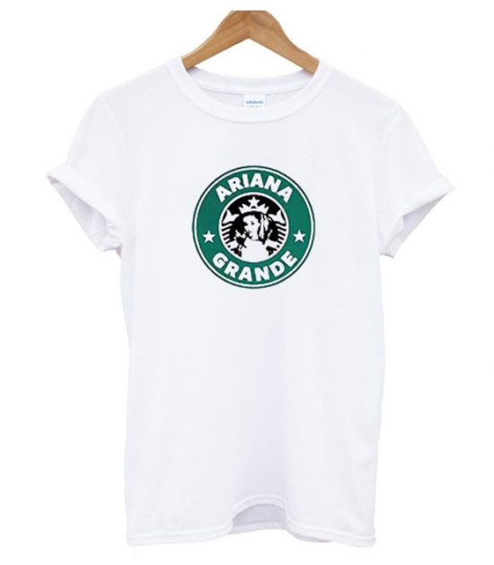 Ariana Grande Starbucks Logo LT T Shirt