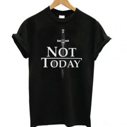 Arya Stark Not Today Game Of Thrones Black LT T Shirt