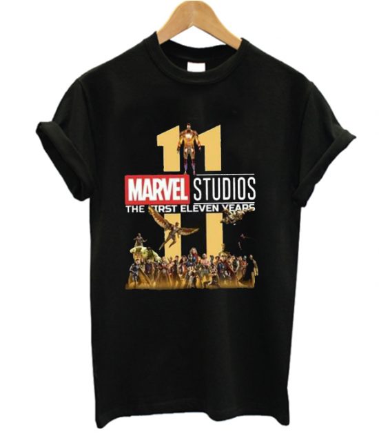 Avengers movies First 11 years of Marvel Studios LT T Shirt