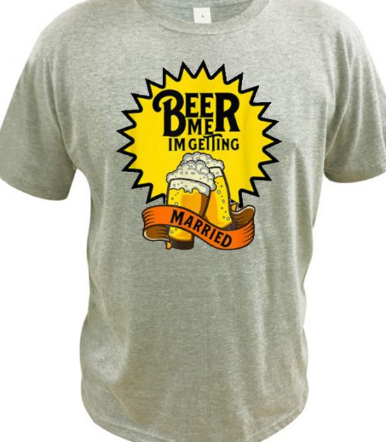 Awesome Beer Me I'm Getting Married LT T shirt