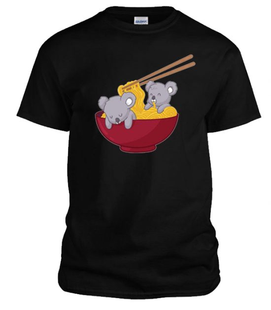 Koala Bear Japanese Chibi Ramen Noodle NL Shirt