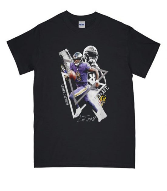 Lamar Jackson 8 AFC Signature NL t shirt