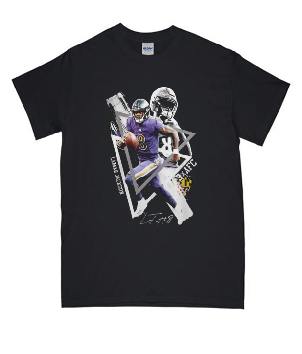 Lamar Jackson 8 Afc Signature Nl T Shirt