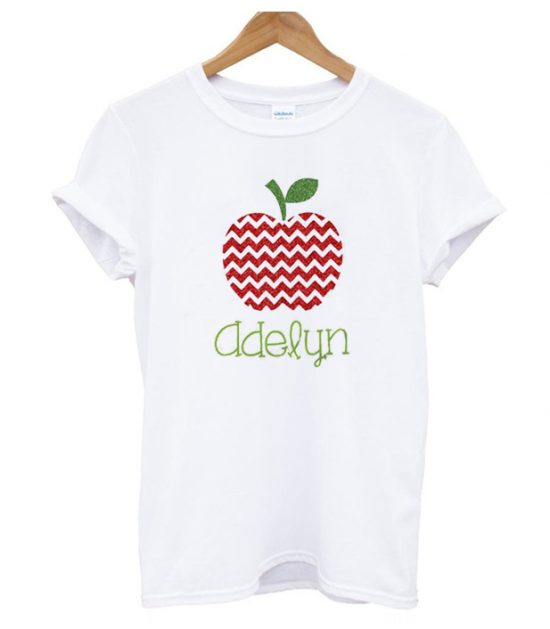 apple personalized fall kids back to school LT T Shirt