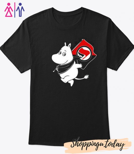 Antifa Moomin Anti Fascist T-shirt