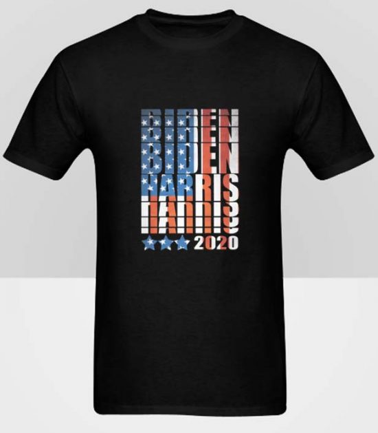 Biden Harris 2020 American Flag Funny T-Shirts