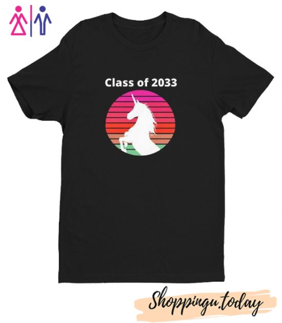 Class of 2033 back to school Unicorn T Shirt