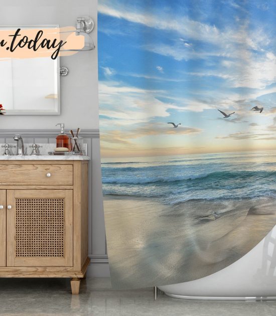 Everyday on Beach Shower Curtain