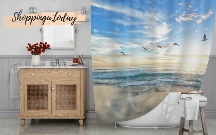 Everyday on Beach Shower Curtain