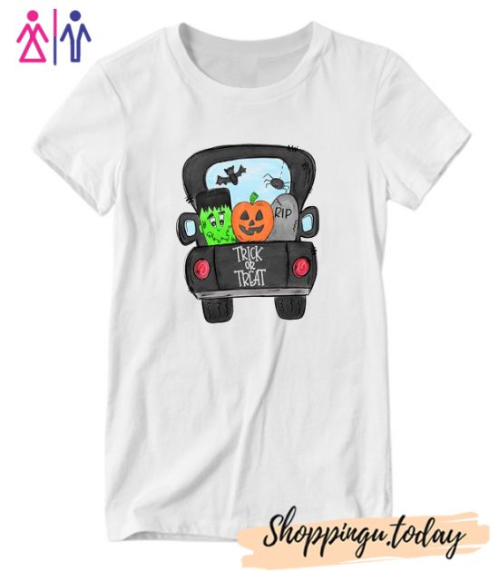 Frankenstein trick or treat T shirt