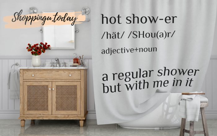 Funny Hot Shower Noun Shower Curtain