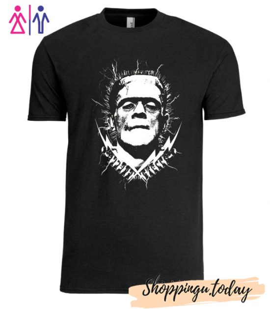 Halloween Frankenstein Black T-Shirt