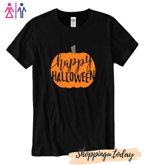 Happy Halloween Pumpkin Cut Out Halloween T Shirt