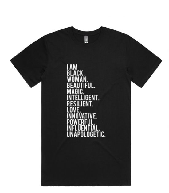 I Am Black Woman Beautiful Cool T-Shirt