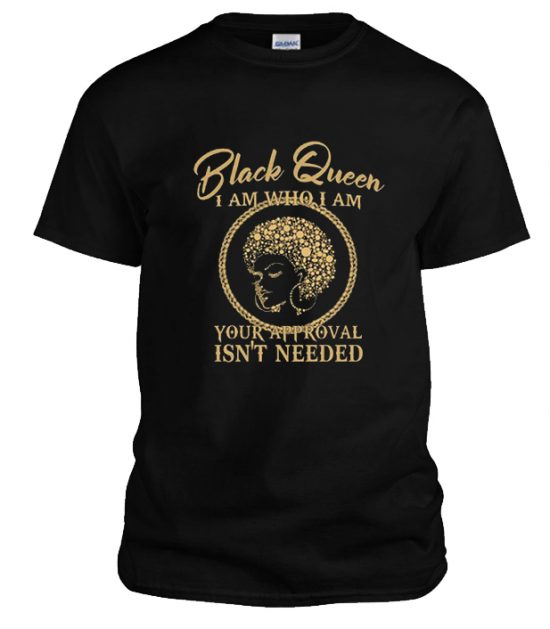 Melanin Black Queen Who I Am Your Approval Isn't Needed Cool T-Shirt