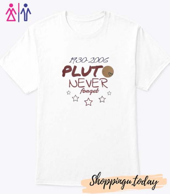 Pluto never forget vintage 1930-2007 t-shirt