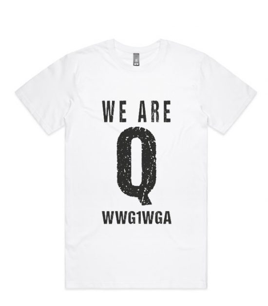 QANON We Are Q WWG1WGA Follow The Rabbit T shirt