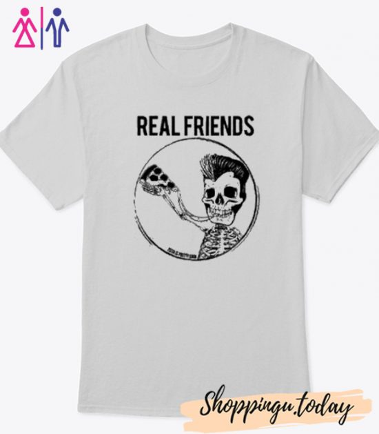 Real Friends Pizza Skeleton T-shirt