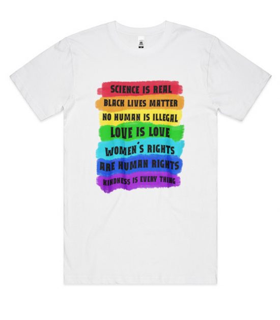 Science Is Real Black Lives Matter No Human LGBT Cool T-Shirt