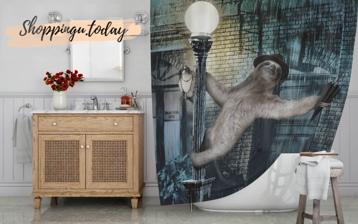 Sloth Movie Funny Shower Curtain