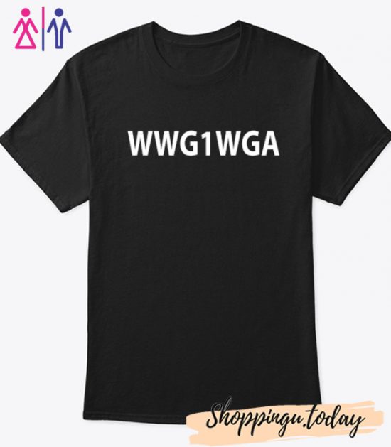 WWG1WGA Text T-Shirt