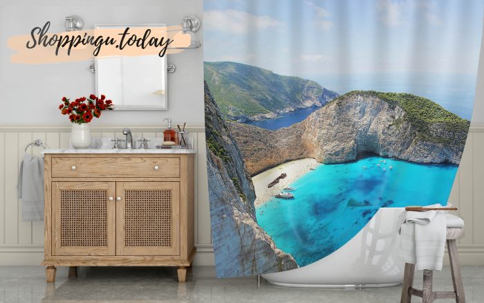 Zakynthos Art Shower Curtain