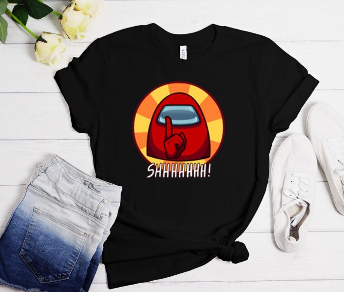 Among Us Silence Shhh Cool Trending T-Shirt