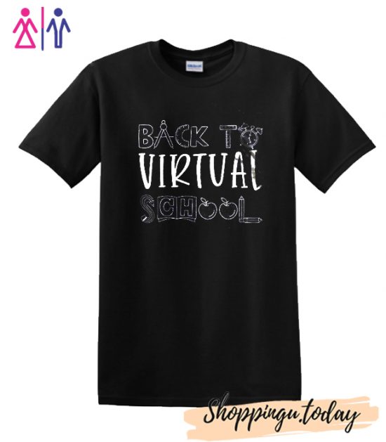 Back to Virtual School Black T-Shirt