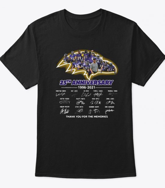 Baltimore Ravens 25th Anniversary T Shirt