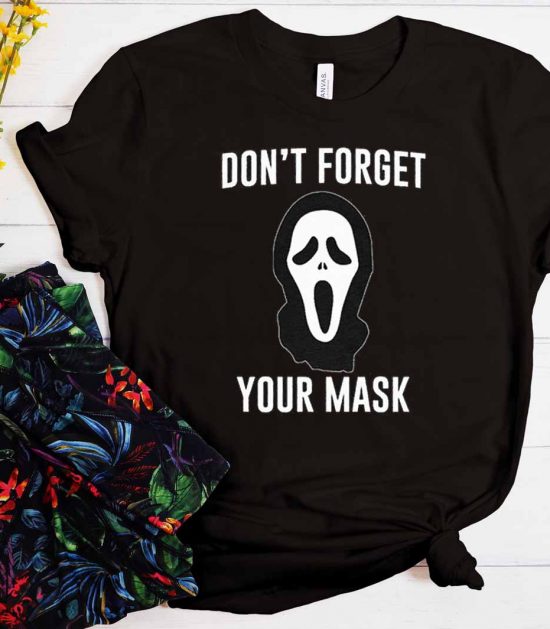 Don't Forget Your Mask Covid Halloween Cool Trending T-Shirt