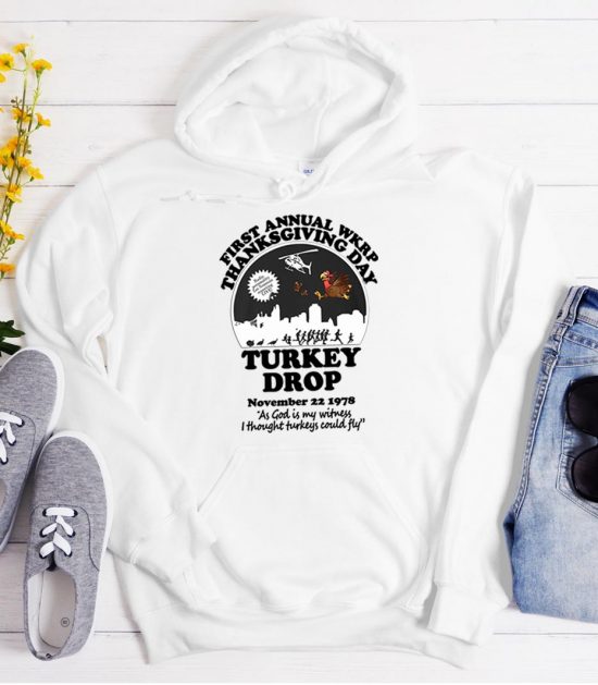 First annual WKRP thanksgiving day Turkey drop Hoodie