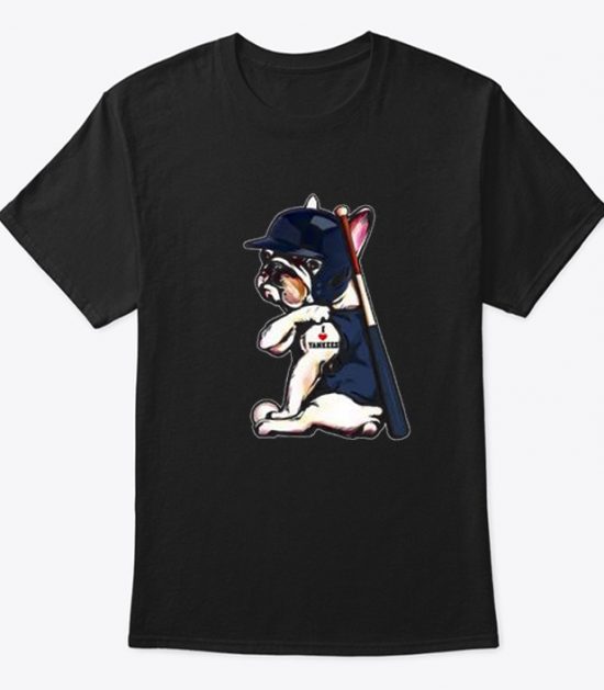 French Bulldog - I Love Yankees T Shirt