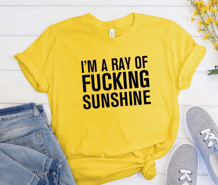 I’m A Ray Of Fucking Sunshine Yellow T-Shirt