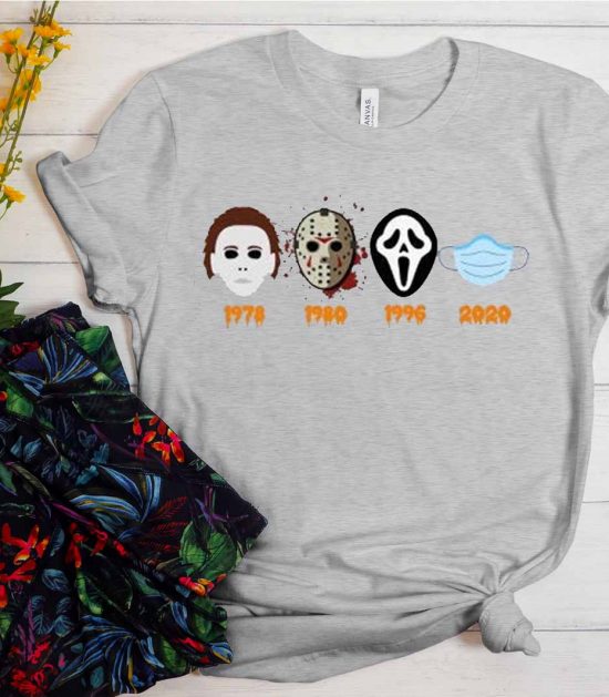 Masks coronaween Covid Halloween Cool Trending T-Shirt