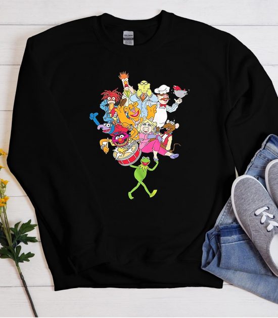 Muppets Kermit Frog Miss Piggy Animal Grover Fozzie Bear Gonzo Beake Cool Unisex Sweatshirt