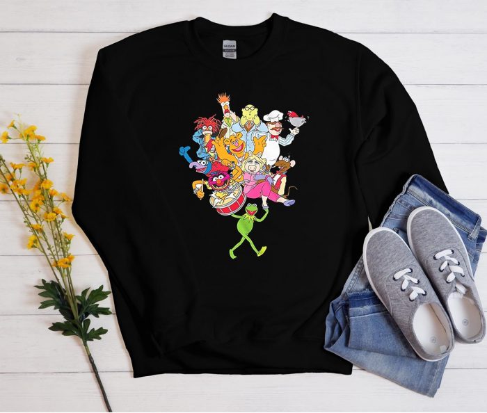 Muppets Kermit Frog Miss Piggy Animal Grover Fozzie Bear Gonzo Beake Cool Unisex Sweatshirt