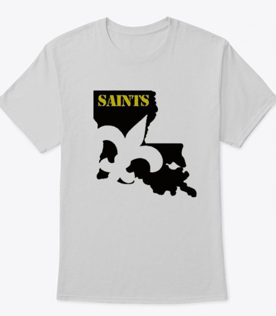 New Orleans Saints Louisiana Fleur De Lis Who Dat T Shirt