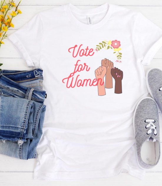 Vote For Women Cool Graphic Funny Trending T-Shirt