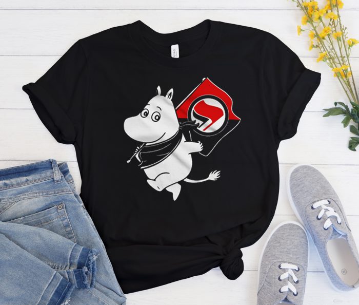 Antifa Moomin Anti-Fascist Cool Trending T Shirt