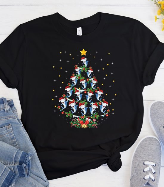 Hammerhead Shark Christmas Tree Cool Trending T Shirt